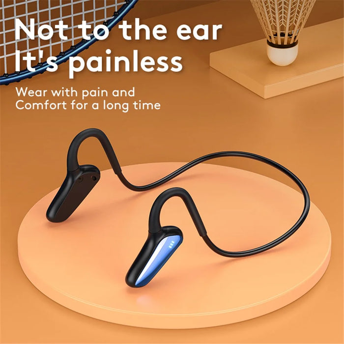 M-D8 Bone Conduction Headphones Open Ear Bluetooth-compatible 5.0 Wireless Stereo Earphones - Blue - 2