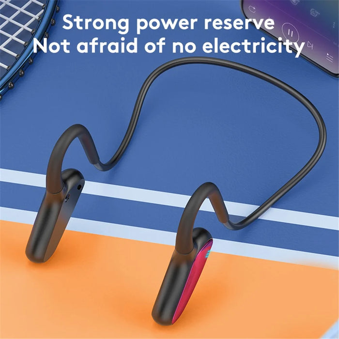 M-D8 Bone Conduction Headphones Open Ear Bluetooth-compatible 5.0 Wireless Stereo Earphones - Blue - 5