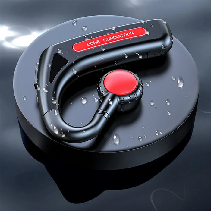 618 Wireless Bluetooth-compatible Bone Conduction Earphone Single Ear Hook Headset - Black - 7