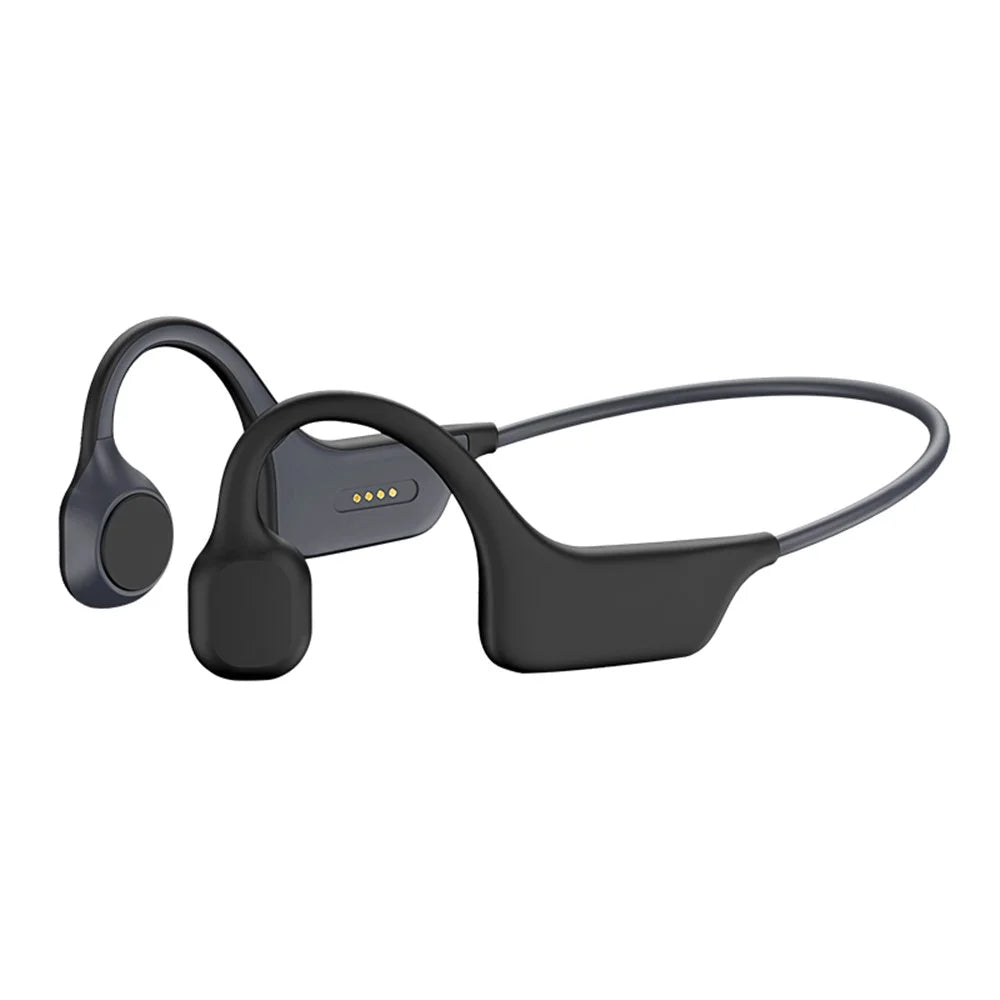 DG08 Wireless Bluetooth-compatible Bone Conduction Headphones Stereo IPX6 Waterproof Sports Headset Earphone with Microphone - 1