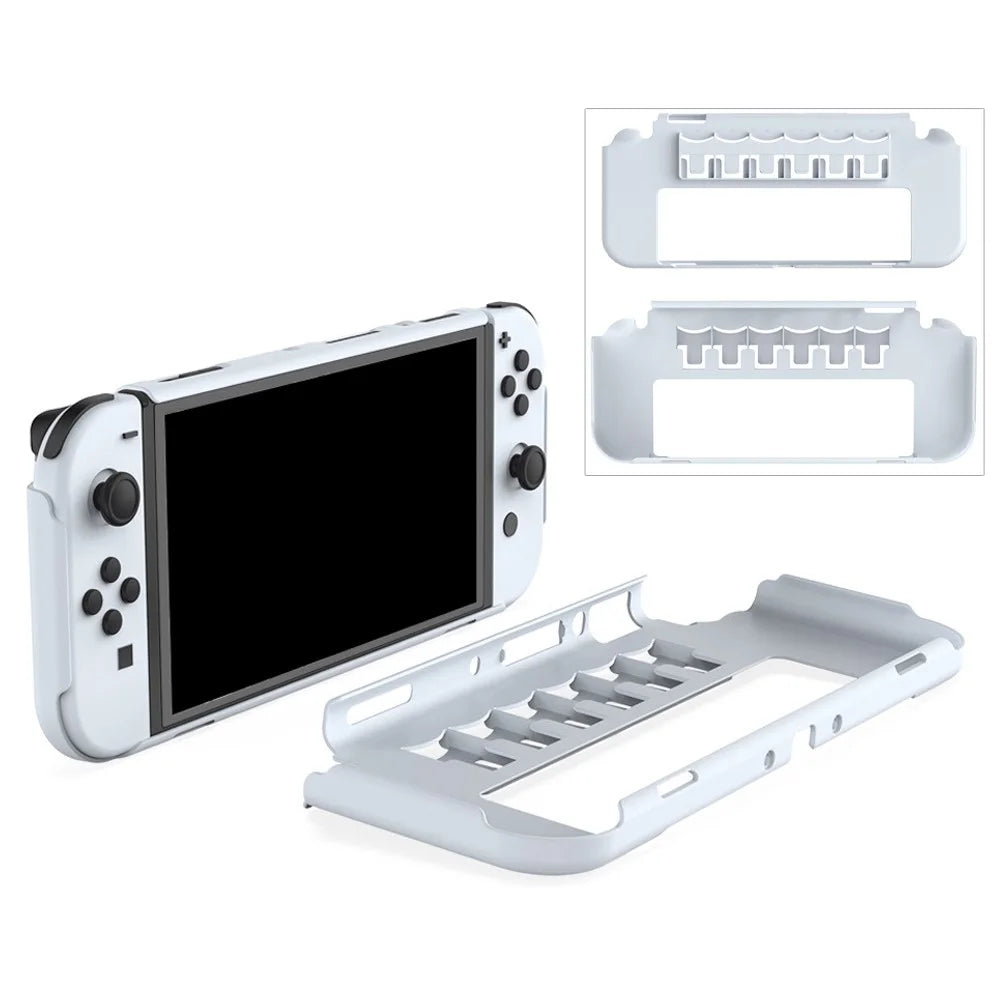 DOBE TNS-1141 Integrated Protective Shell with 6 Game Card Slots Full Protection Cover for Nintendo Switch OLED - 1