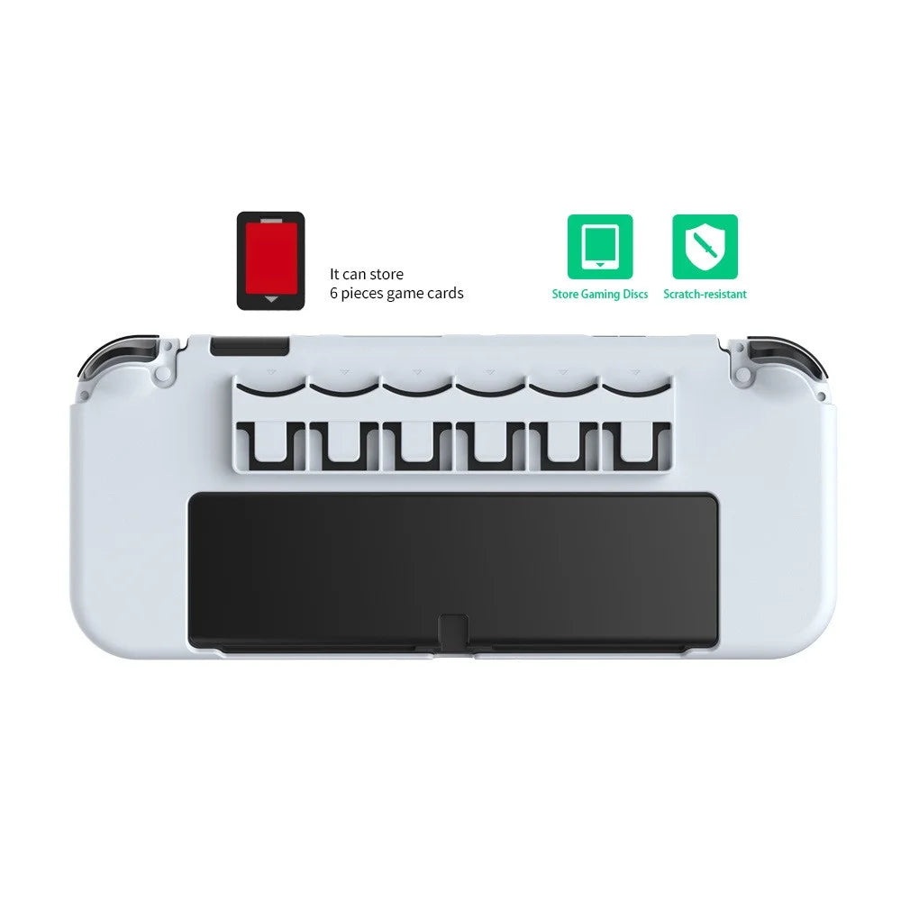 DOBE TNS-1141 Integrated Protective Shell with 6 Game Card Slots Full Protection Cover for Nintendo Switch OLED - 5