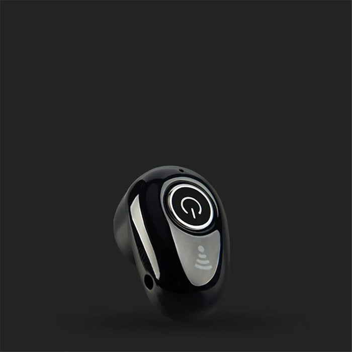 S650 Mini Invisible Single Ear Wireless Headphone Noise Canceling Bluetooth-compatible Stereo Earphone with Mic - Black - 2