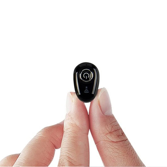 S650 Mini Invisible Single Ear Wireless Headphone Noise Canceling Bluetooth-compatible Stereo Earphone with Mic - Black - 3
