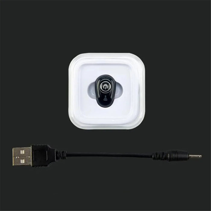 S650 Mini Invisible Single Ear Wireless Headphone Noise Canceling Bluetooth-compatible Stereo Earphone with Mic - Black - 6