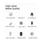 M8 TWS Bluetooth-compatible 5.0 In-ear Gaming IPX5 Waterproof Sports Headset with Charging Case - White - 3