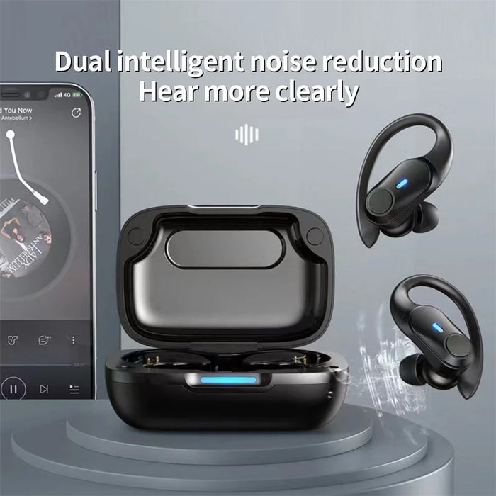 T59 TWS BT 5.1 Ear-hook Gaming Headset Low Latency Stereo Wireless Anti-sweat Sports Headphones for Playing Games/Running/Fitness - 3