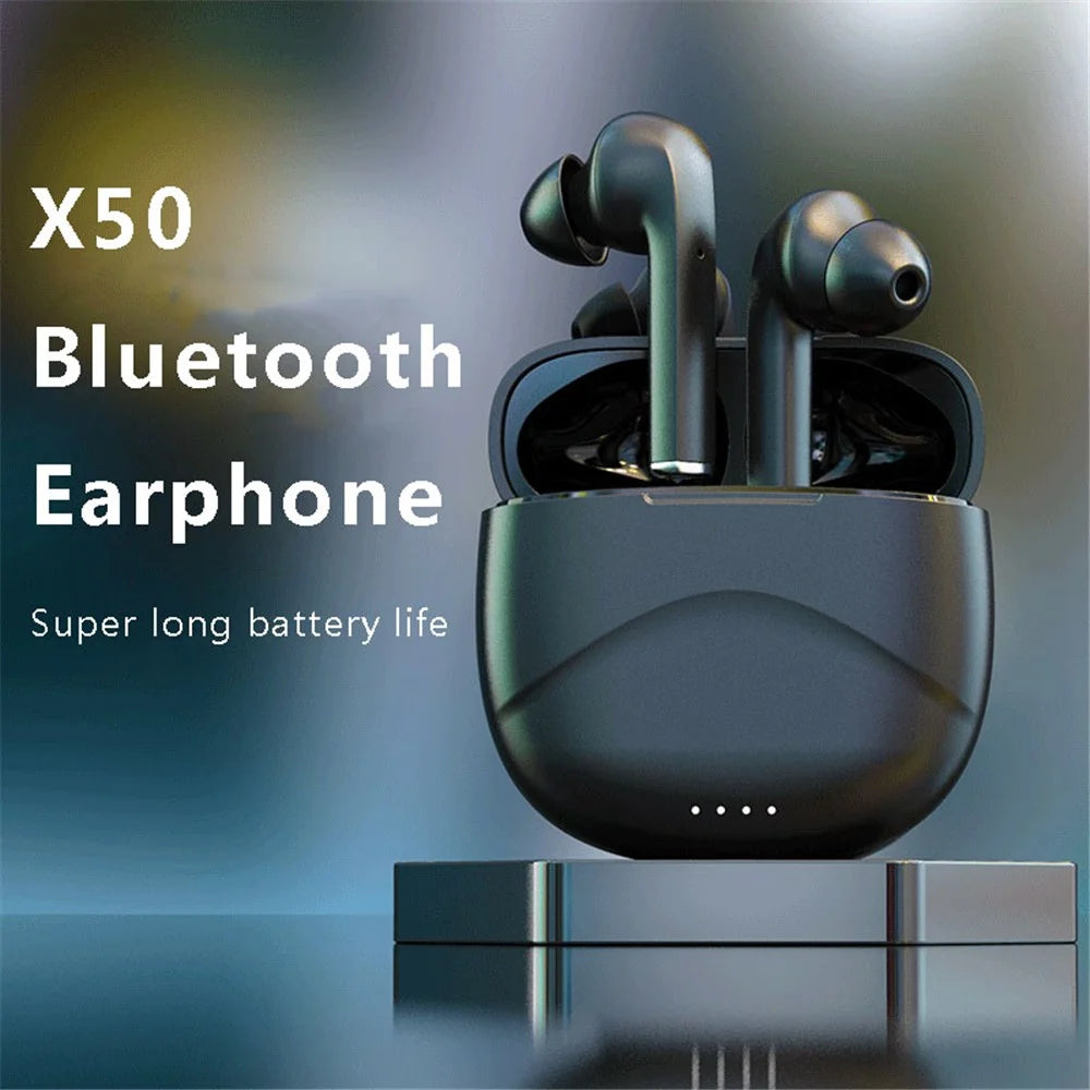 X50 TWS Wireless Bluetooth-compatible 5.1 In-ear Earphone Bass Stereo Music Calling Sports Headset - Black - 2
