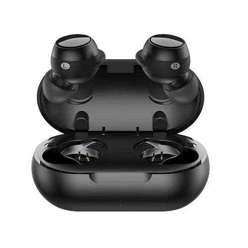 TWS-22 Wireless TWS Earphones HiFi IPX5 Waterproof Mini Earbuds Sport Headphones Bluetooth-compatible Running Headset for Samsung Xiaomi iPhone - Black - 1