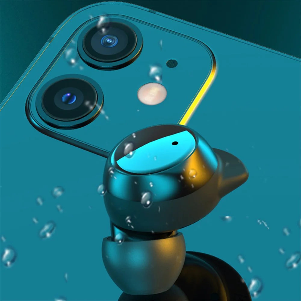 TWS-22 Wireless TWS Earphones HiFi IPX5 Waterproof Mini Earbuds Sport Headphones Bluetooth-compatible Running Headset for Samsung Xiaomi iPhone - Black - 4