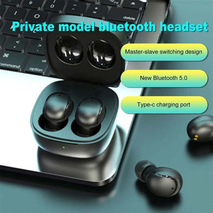 XY-30 TWS Wireless Bluetooth-compatible 5.0 Sports Earphone Earbuds Waterproof Touch Music Calling Headset - Black - 2