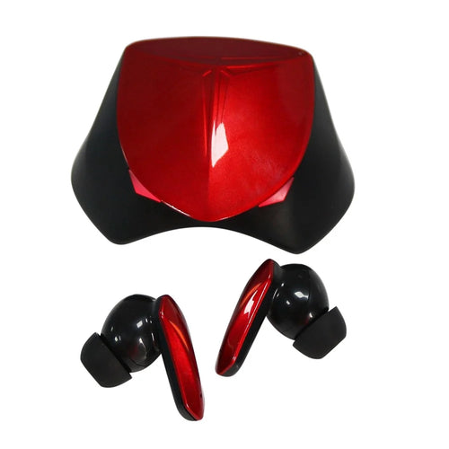 Y18 Earphone TWS Wireless Bluetooth-compatible 5.0 Noise Reduction Low-Latency High-tech Headset Gaming Headphone - Red - 1