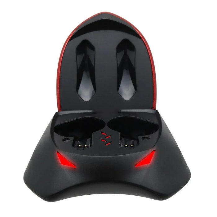 Y18 Earphone TWS Wireless Bluetooth-compatible 5.0 Noise Reduction Low-Latency High-tech Headset Gaming Headphone - Red - 3
