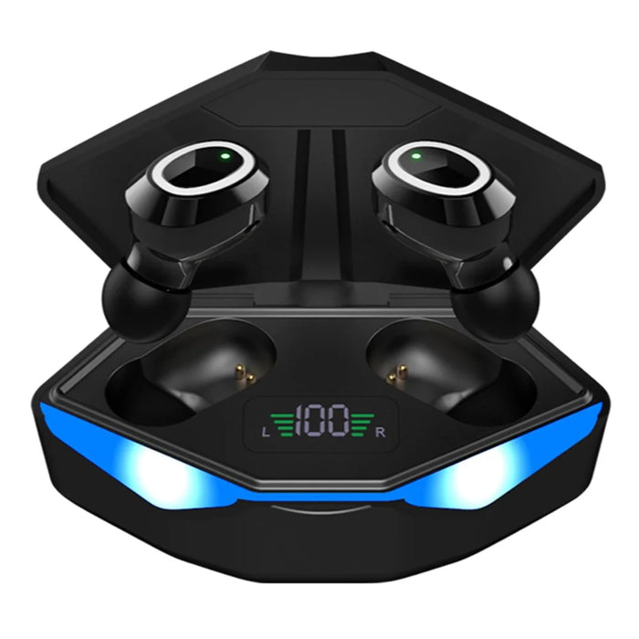 M22 TWS Bluetooth-compatible 5.1 Wireless Earphone Headphone Low-delay Audio Games Headset with Charging Case - 1