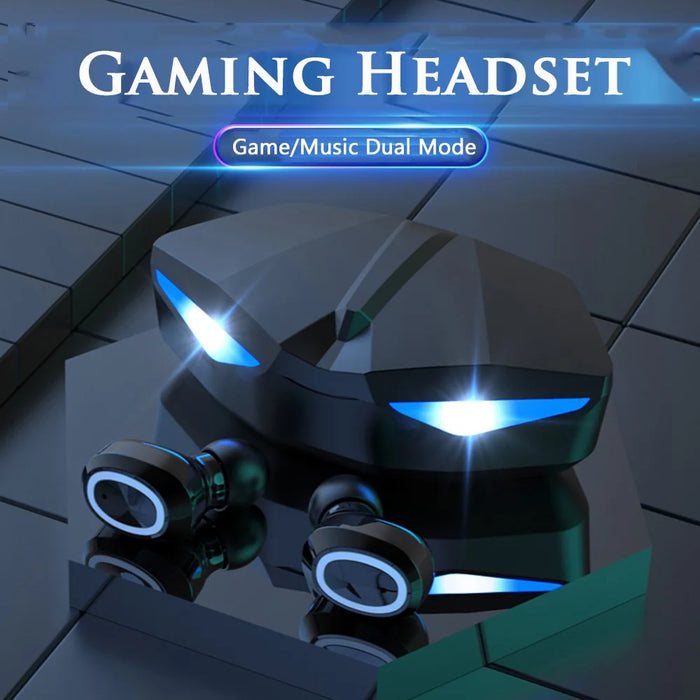M22 TWS Bluetooth-compatible 5.1 Wireless Earphone Headphone Low-delay Audio Games Headset with Charging Case - 2
