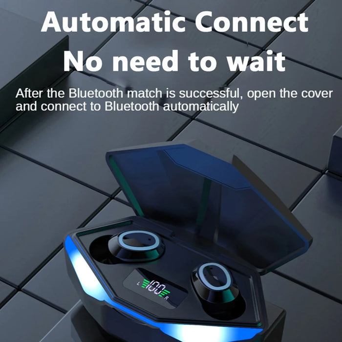 M22 TWS Bluetooth-compatible 5.1 Wireless Earphone Headphone Low-delay Audio Games Headset with Charging Case - 7