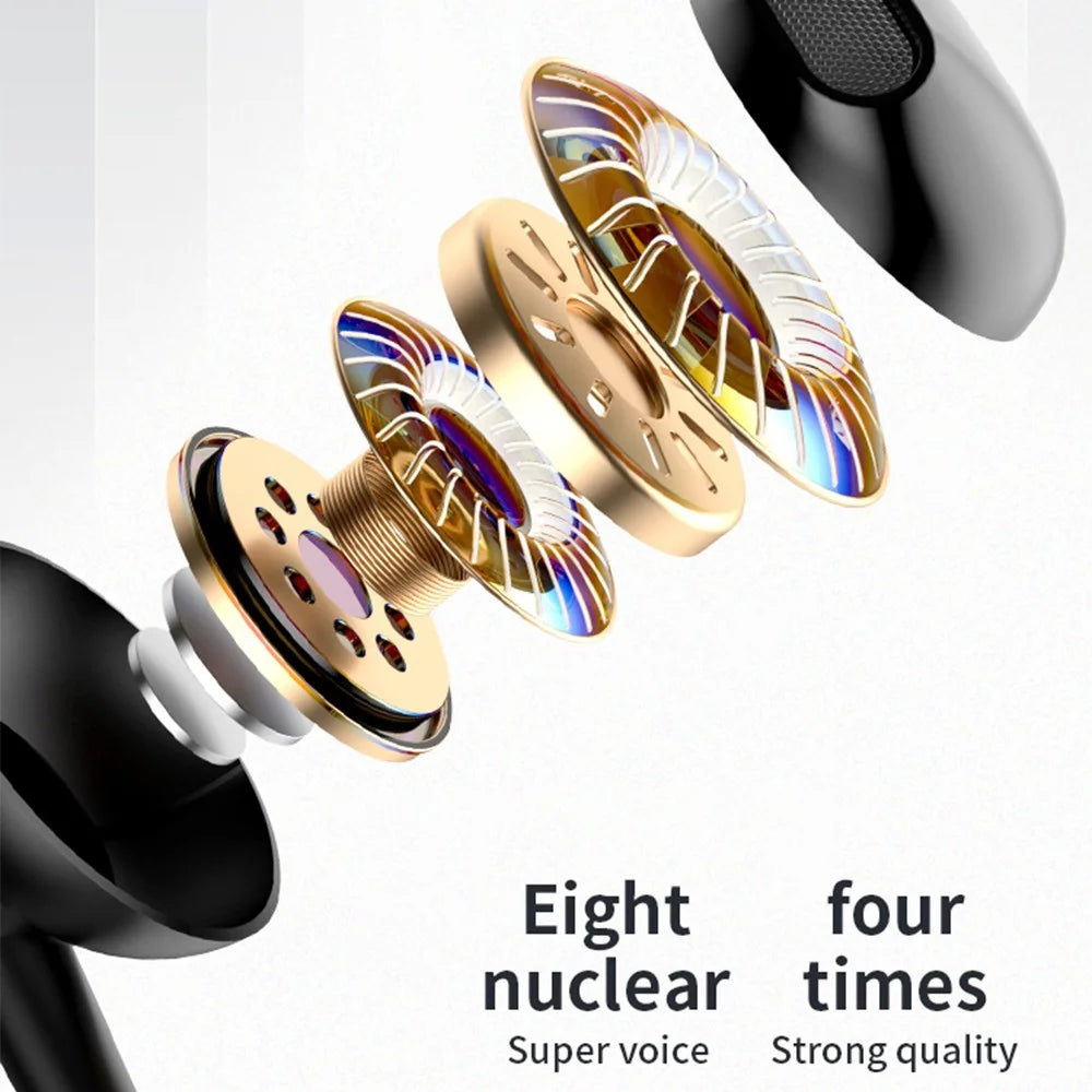 K1688 Wireless Bluetooth-compatible Neckband Headphone with Microphone IPX5 Waterproof Smart Noise-Cancelling Sports Headset - Black - 5