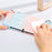 Anti-Fingerprint Dockable Case Protective Cover Ergonomic Comfort PC Grip Case Set for Nintendo Switch OLED Console - Purple/Green - 4