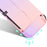 Anti-Fingerprint Dockable Case Protective Cover Ergonomic Comfort PC Grip Case Set for Nintendo Switch OLED Console - Purple/Green - 7