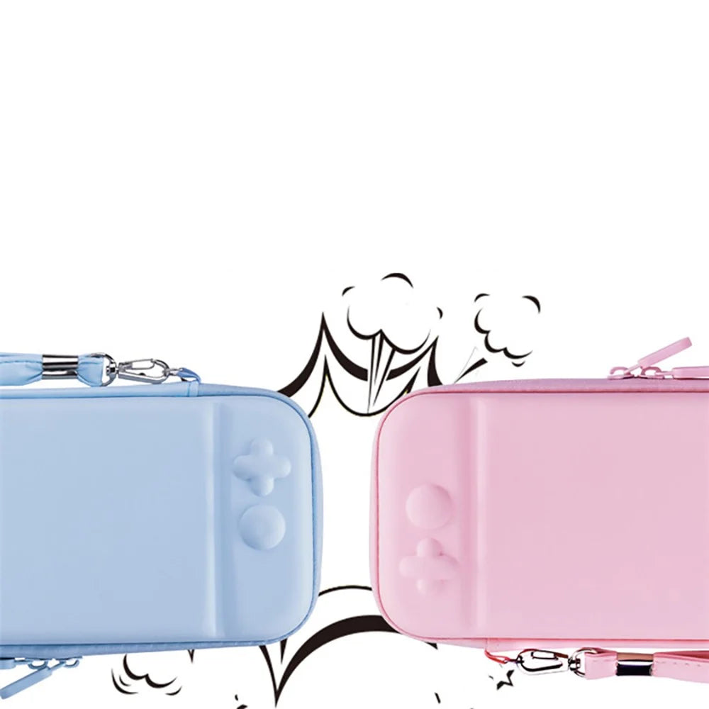 Gradient Color Storage Bag for Nintendo Switch Anti-drop Portable PU Leather Protective Case - Purple/Pink - 4