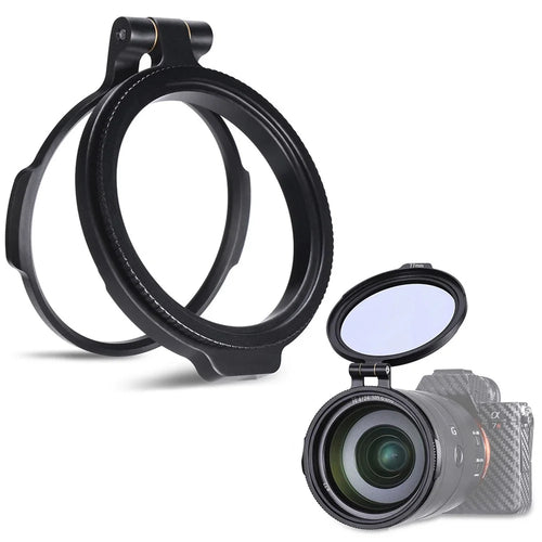 UURIG 58mm ND Filter Ring Quick Release Lens Adapter Flip Bracket DSLR Camera Accessory - 1