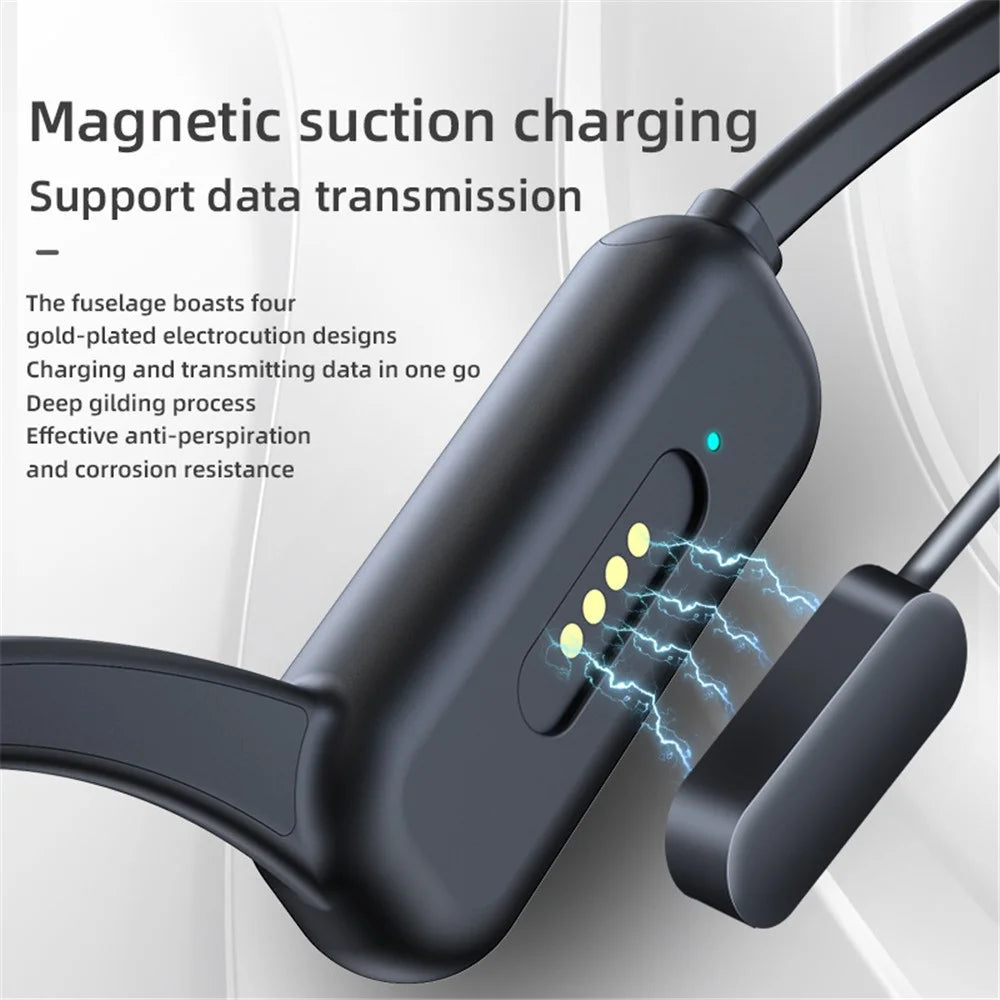 DG-X18 Pro 32G Memory Bluetooth-compatible 5.0 Bone Conduction Earphones Lightweight IPX8 Waterproof Headphones for Running Sports - 5