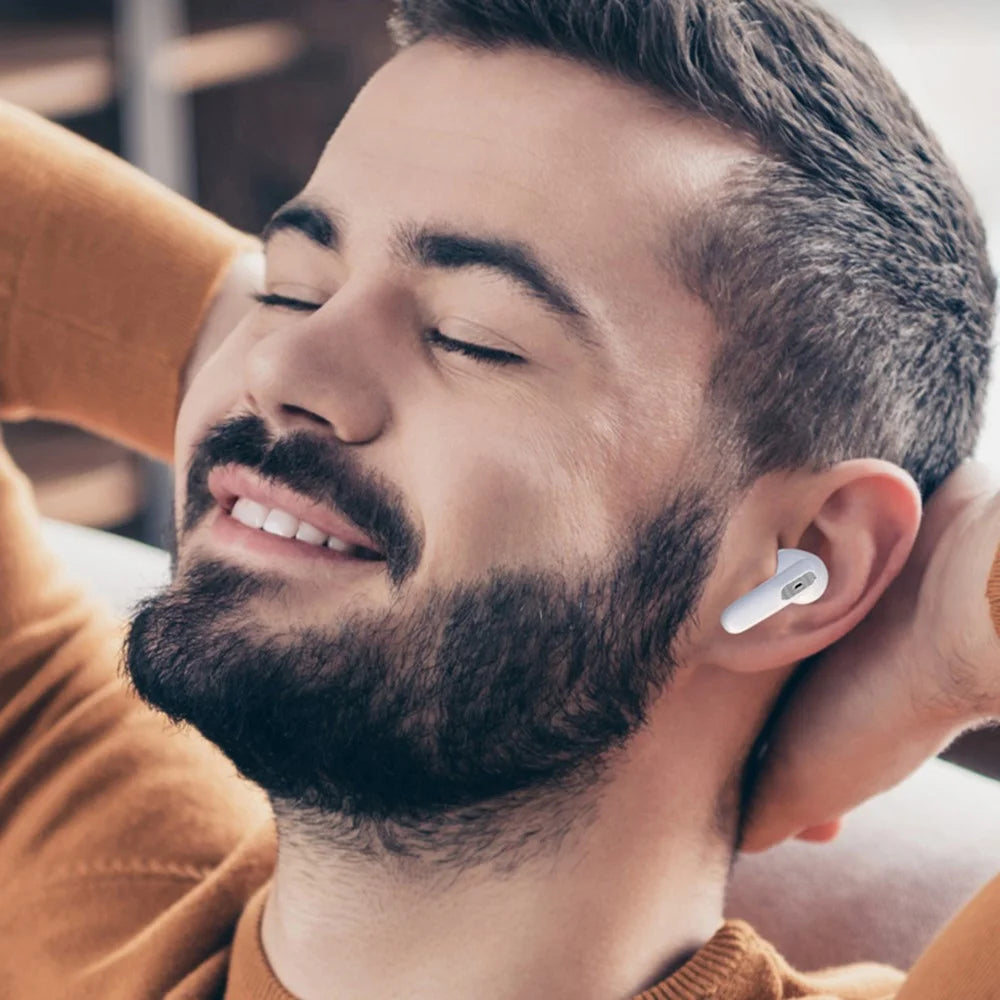 JS81 Wireless Earphones Bluetooth-compatible 5.1 TWS Digital Display In-ear Touch Music Gaming Headsets - White - 6