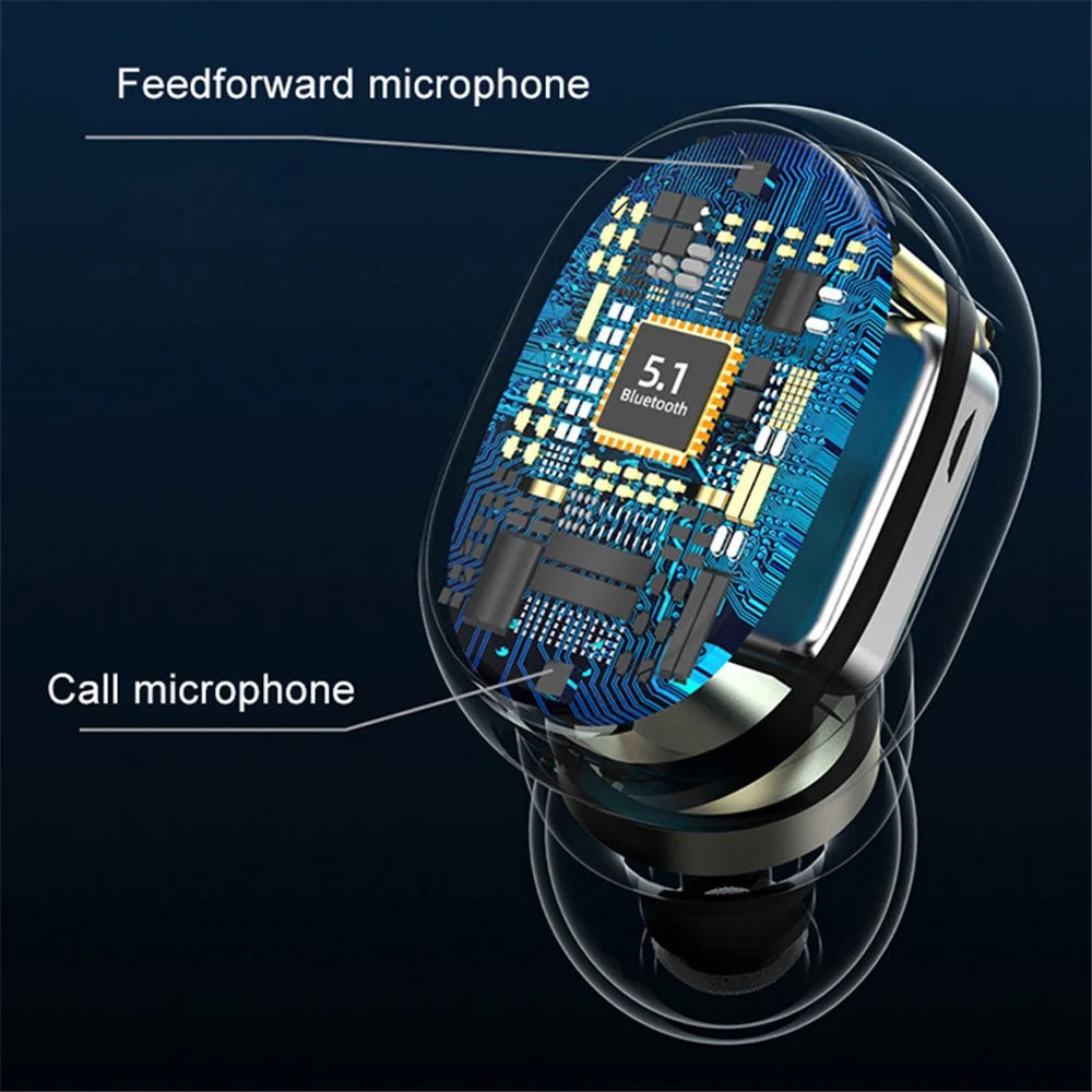 A6R TWS Mini Wireless Bluetooth-compatible Headset Low Delay In-ear Earphone Sports Headphone with Charging Case - 6