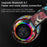 L750 Bluetooth-compatible Headset Cool Graffiti Headphone with LED Light Earphone Support TF Card/3.5mm Audio Wired for Mobile Phone Computer Laptop - Black - 7