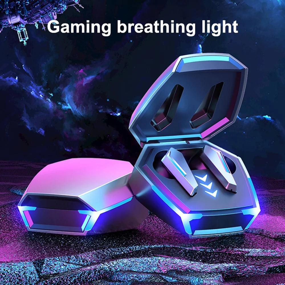 M10 Wireless TWS Earbuds Gaming Headset Low-Latency Stereo Headphones Support IP4 Waterproof - Black - 5