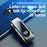 K55 Business Bluetooth-compatible Single-Ear Earphone Battery Display Clip-On Intelligent Noise Reduction Telescopic Headset Clipper - Silver - 2