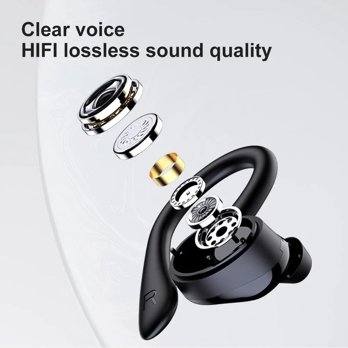Q25 TWS Earbuds In-ear Wireless Headset Bluetooth-compatible 5.1 Earphone Waterproof Noise Reduction Design Sports Earhook Headphone - 3