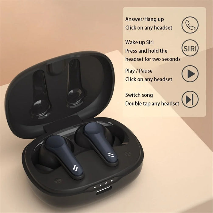 L13 TWS Wireless Bluetooth-compatible E-sports Earphone In-ear Stereo Music Game Touch Headset - Black - 2