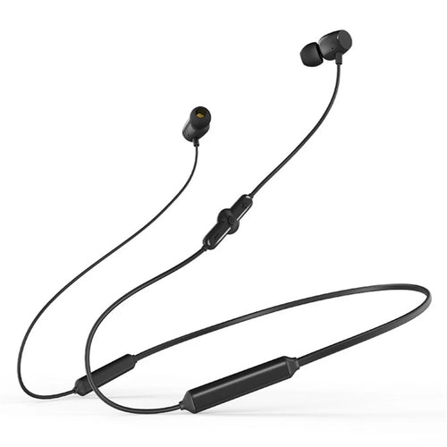 Q5 Neckband Earphone Wireless Bluetooth-compatible Waterproof Headphone Stereo Bass Sport Running Magnetic Design Headset - Black - 1