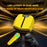 JX20 TWS Wireless Bluetooth-compatible 5.2 Noise Reduction Low-Latency Sports Headset Gaming Headphone with Digital Display Screen Charging Case - Yellow - 2