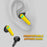 JX20 TWS Wireless Bluetooth-compatible 5.2 Noise Reduction Low-Latency Sports Headset Gaming Headphone with Digital Display Screen Charging Case - Yellow - 5
