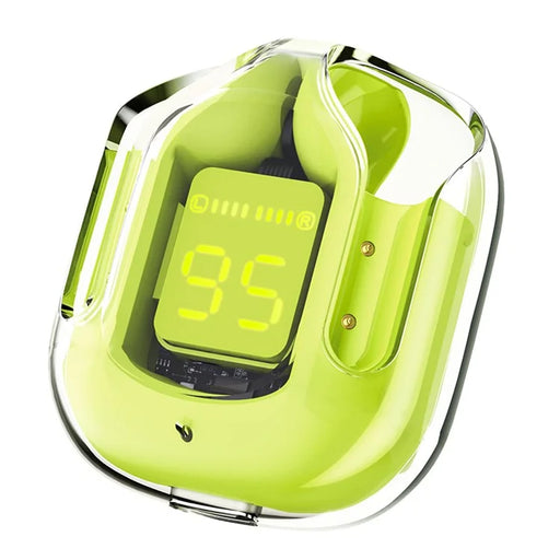 ACEFAST T6 TWS Wireless Bluetooth-compatible 5.2 Earphone Earbuds In-ear Stereo Music Calling Headset with Translucent Charging Case - Youth Green - 2
