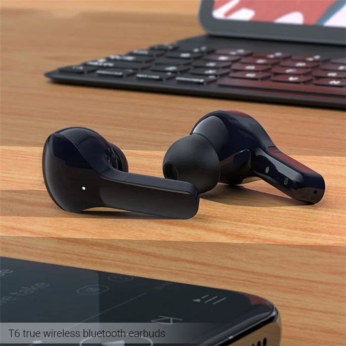 ACEFAST T6 TWS Wireless Bluetooth-compatible 5.2 Earphone Earbuds In-ear Stereo Music Calling Headset with Translucent Charging Case - Youth Green - 5