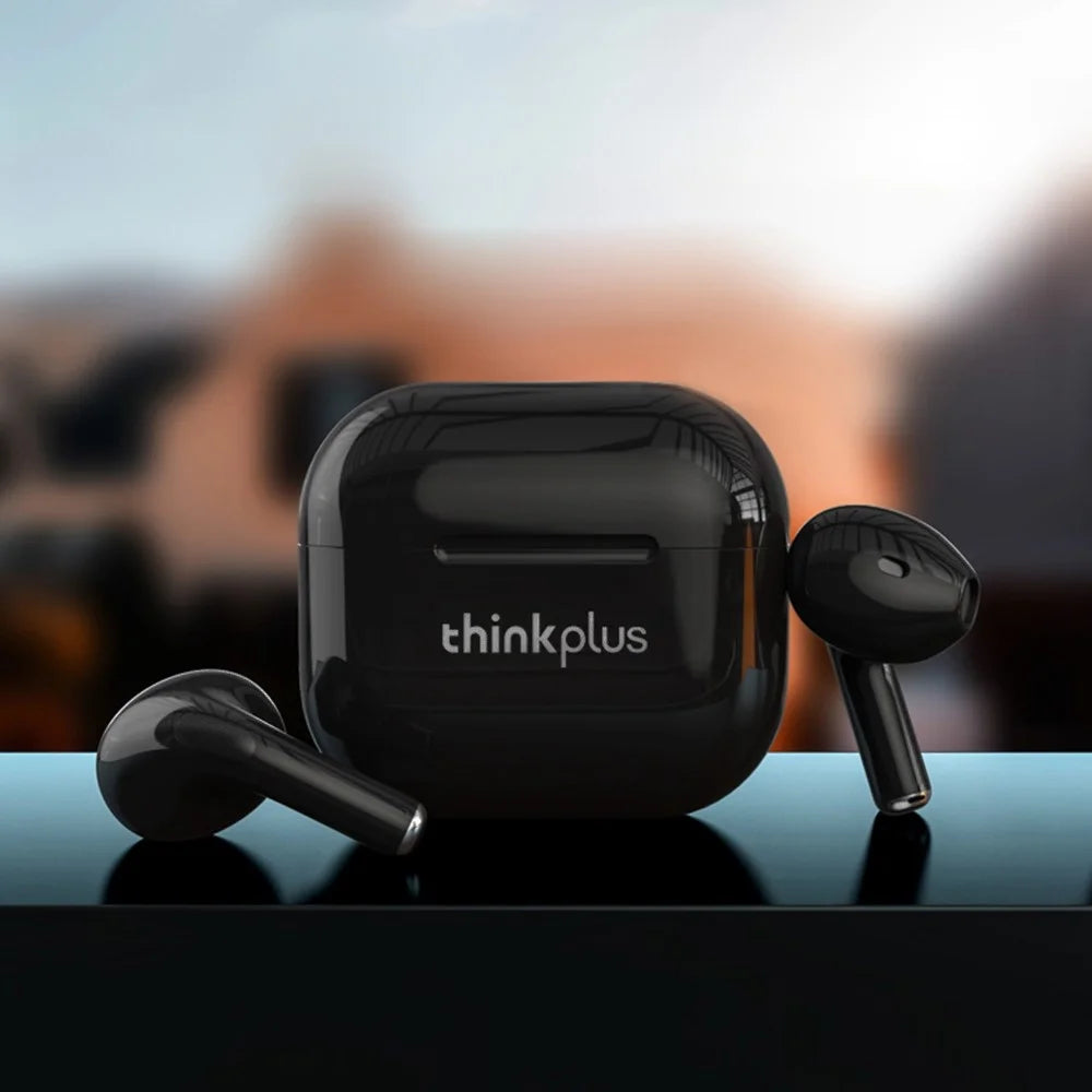 LENOVO Thinkplus LP40 Bluetooth-compatible 5.0 TWS Earphone Noise Reduction In-ear Headphone with 300mAh Charging Case - Black - 2