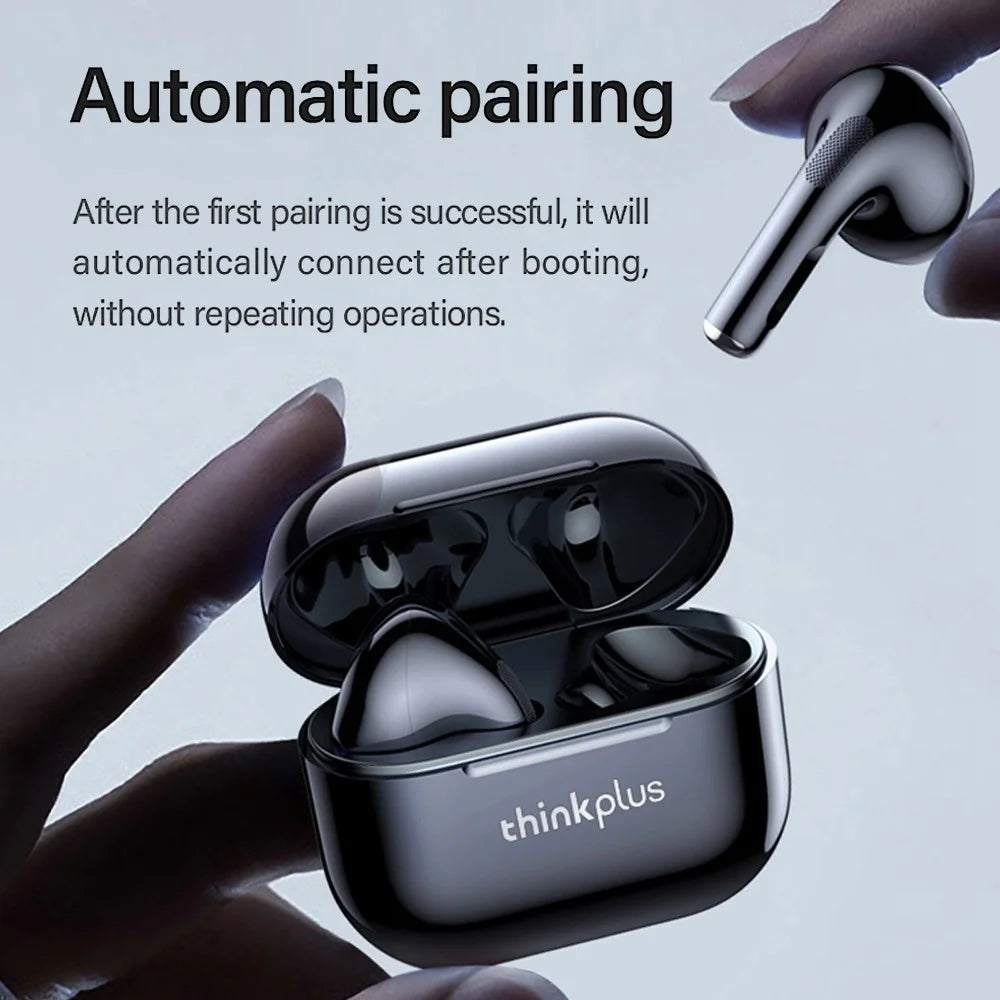LENOVO Thinkplus LP40 Bluetooth-compatible 5.0 TWS Earphone Noise Reduction In-ear Headphone with 300mAh Charging Case - Black - 4