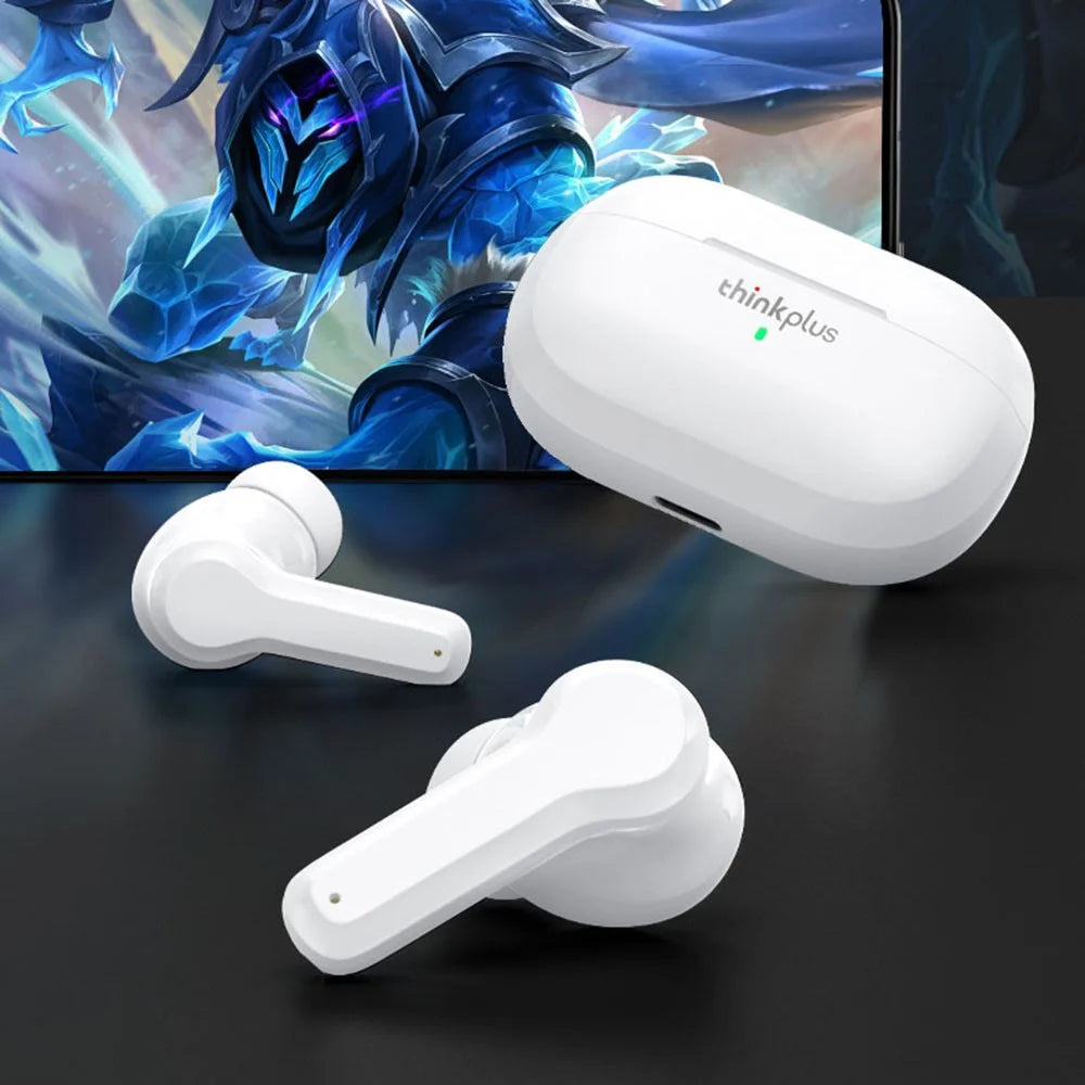 LENOVO Thinkplus LP1S TWS Wireless Bluetooth 5.0 Earphones ANC HiFi Music Headset with Mic - White - 2