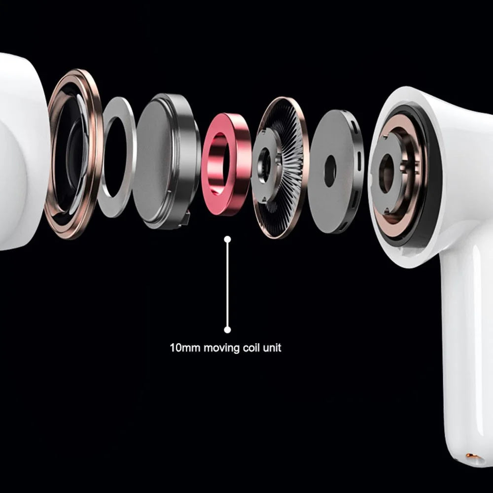 LENOVO Thinkplus LP1S TWS Wireless Bluetooth 5.0 Earphones ANC HiFi Music Headset with Mic - White - 3