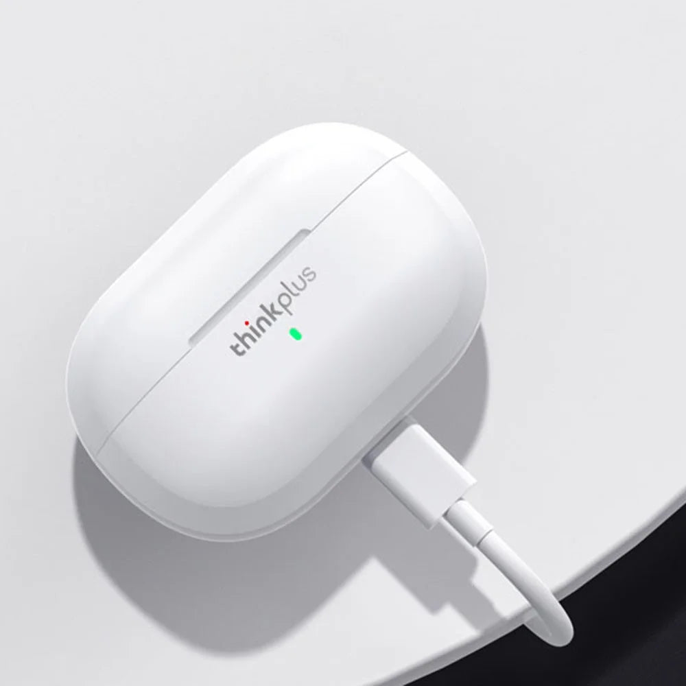 LENOVO Thinkplus LP1S TWS Wireless Bluetooth 5.0 Earphones ANC HiFi Music Headset with Mic - White - 6