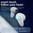 KOLINSKY KS55 Wireless Earbuds Binaural TWS Mini Sports Headphone Touch Control Bluetooth-compatible 5.1 Gaming Headset with Digital Display - White - 3