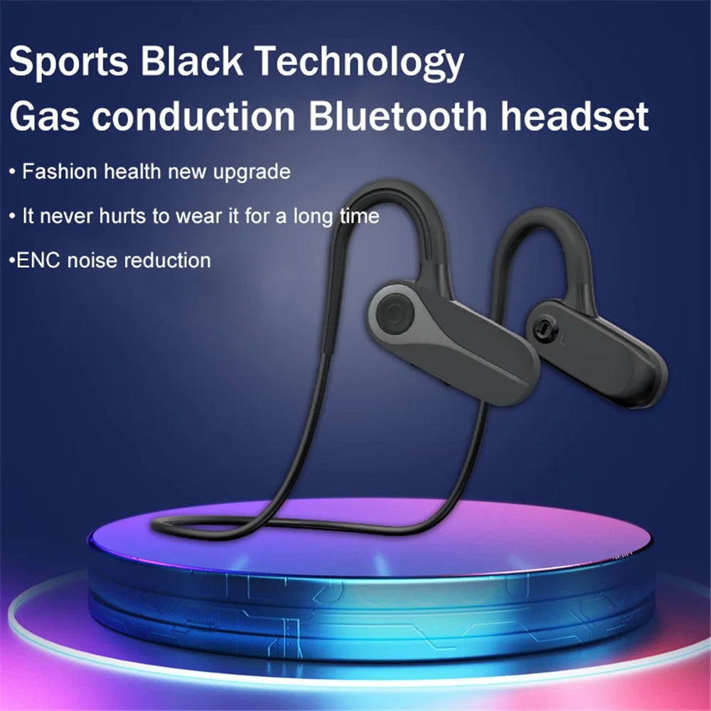 B8 Air Conduction Headphone Bluetooth-compatible 5.3 Waterproof Wireless Sports Music Gaming Neckband Headset - Black - 2