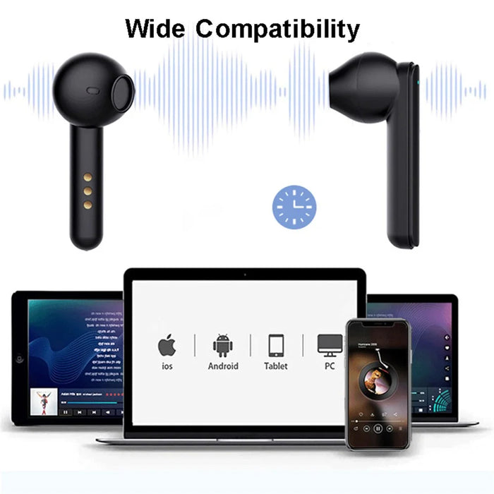 GORSUN V2S Bluetooth-compatible 5.0 TWS Headphones with LED Digital Display Noise Reduction Touch Control Earbuds - 5