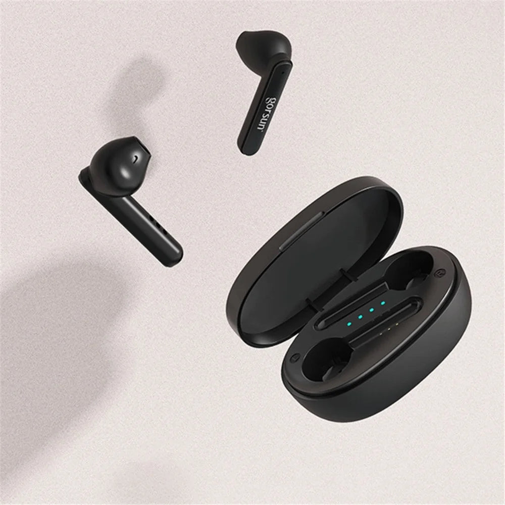 GORSUN V-2 Bluetooth-compatible 5.0 TWS Headphones Wireless 3D HiFi Stereo Earphones Touch Control Earbuds with Mic - 4