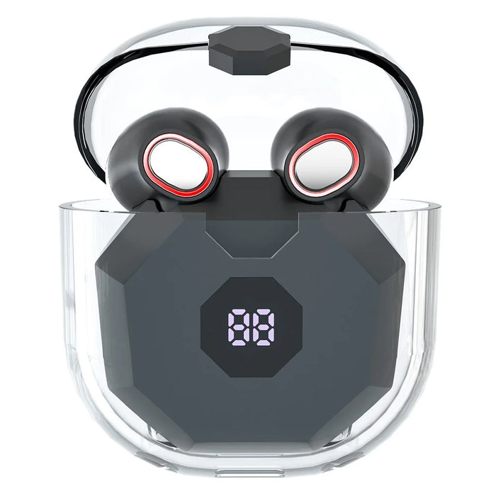 XT3S Transparent Design Bluetooth-compatible In-ear Earphone Sports Earbud Headset with Digital Display Charging Case - 7