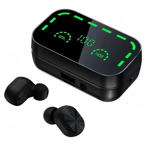 YD05 3 Modes Bluetooth-compatible 5.3 In-ear Earphone Power Bank Flashlight Noise Reduction Sports Headset with Digital Display Screen Charging Case - 1