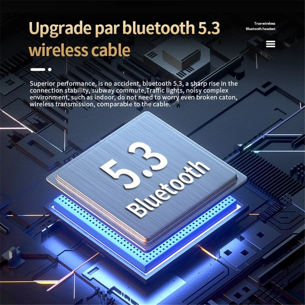 YD05 3 Modes Bluetooth-compatible 5.3 In-ear Earphone Power Bank Flashlight Noise Reduction Sports Headset with Digital Display Screen Charging Case - 2
